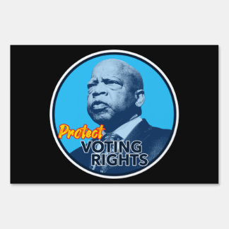 John Lewis Protect Voting Rights Sign