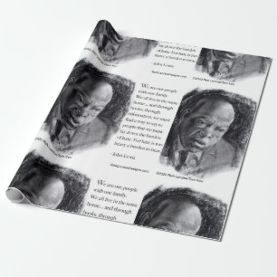 John Lewis & Quote Beautiful Portrait Wrapping Paper