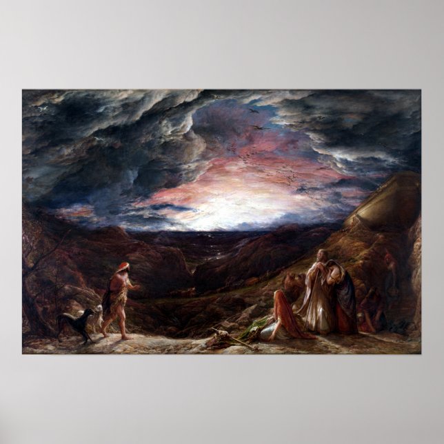 John Linnell Noah The Eve of the Deluge Poster (Front)