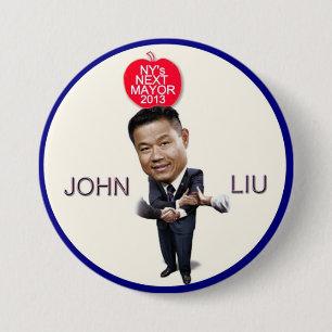 John Liu for NYC Mayor 2013 Button