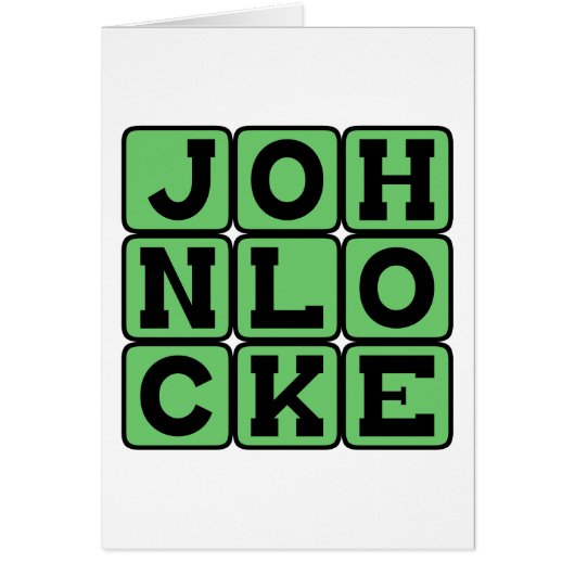 John Locke, English Philosopher Cards (Front)