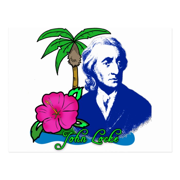 John Locke on a Desert Island Postcard