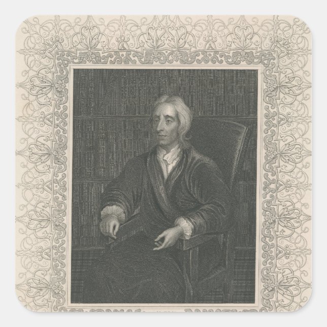 John Locke Square Sticker (Front)