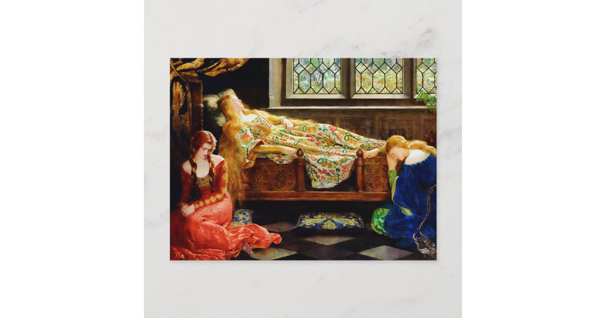 John Maler Collier Sleeping Beauty Postcard | Zazzle