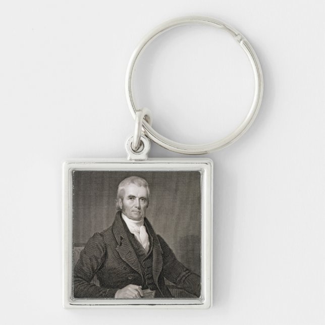 John Marshall (1755-1835), engraved by Asher Brown Keychain (Front)