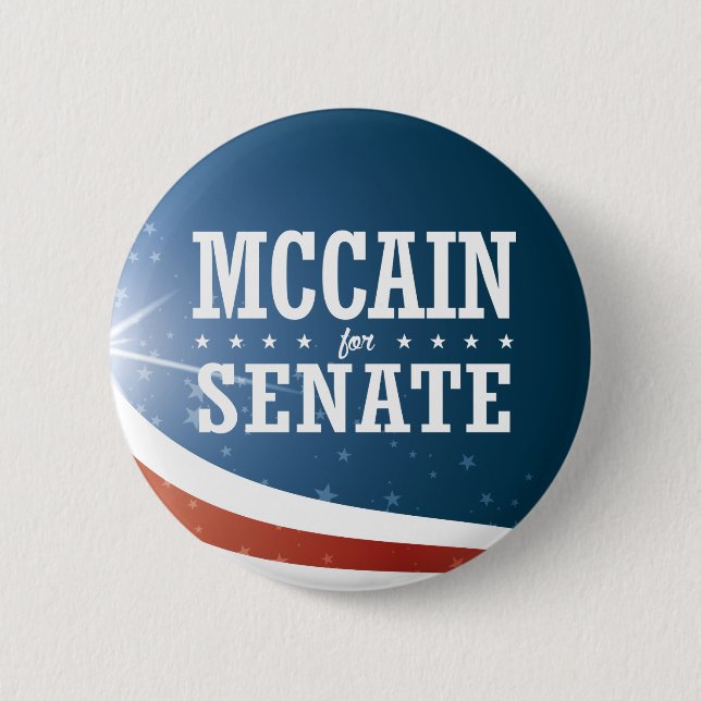 John McCain 2016 Pinback Button (Front)
