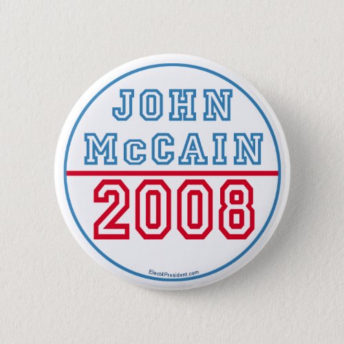 John Mccain Button