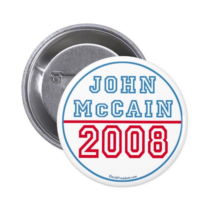 John Mccain Button