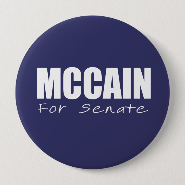JOHN MCCAIN Election Gear Button (Front)