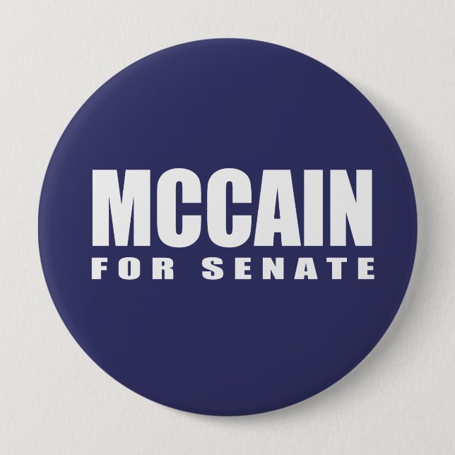 JOHN MCCAIN Election Gear Pinback Button (Front)