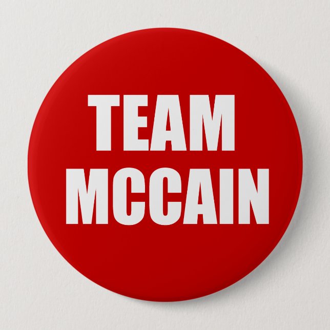 JOHN MCCAIN Election Gear Pinback Button (Front)