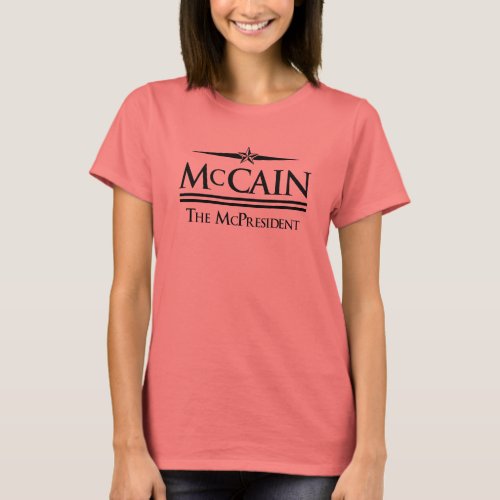 John McCain McPresident T_shirt