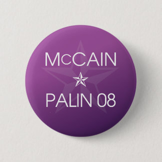 John McCain * Sarah Palin 2008 Button