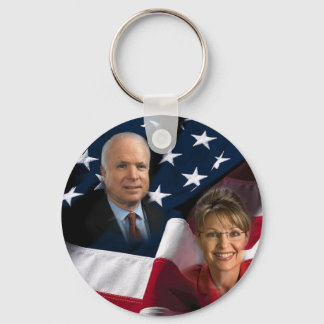 John McCain & Sarah Palin, 2008 Elections Keychain