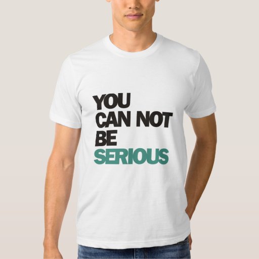 John McEnroe : You Can Not Be Serious T-Shirt | Zazzle