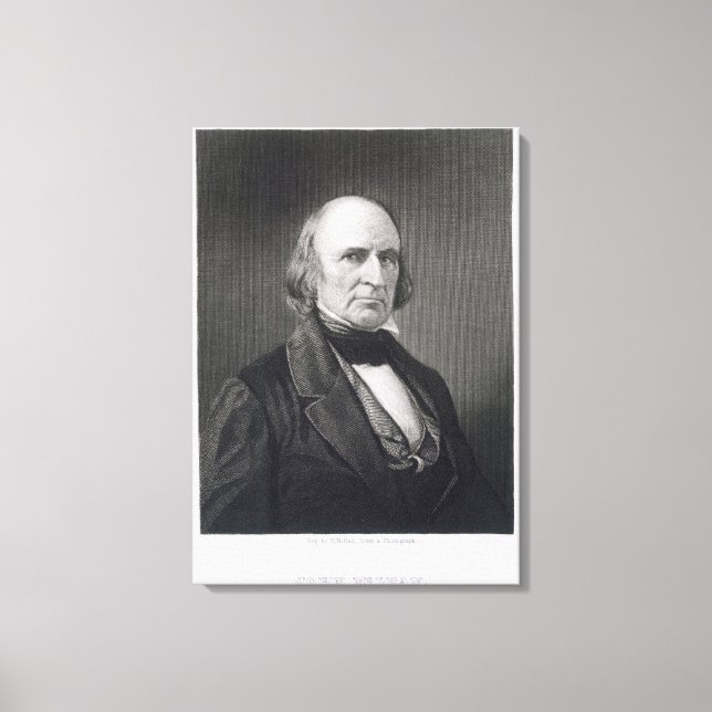 John McLean (1785-1861) engraved by Henry Bryan Ha Canvas Print (Front)