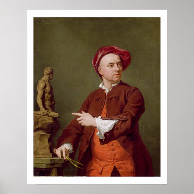 John Michael Rysbrack Modeling his Terra-Cotta St Poster (Front)