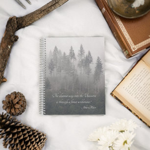John Muir Quote Forest Wilderness Notebook