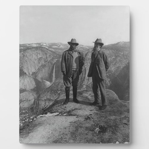 John Muir Teddy Roosevelt Yosemite National Park Plaque