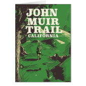 John Muir Trail California travel poster. (Front)