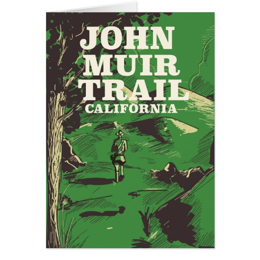 John Muir Trail California travel poster. (Front)