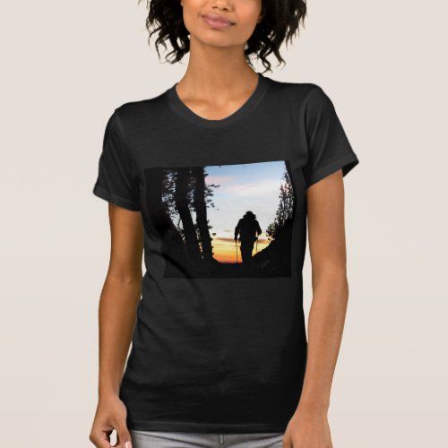 John Muir Trail Hiker 2 _ Sierra Nevada Mountains T_Shirt