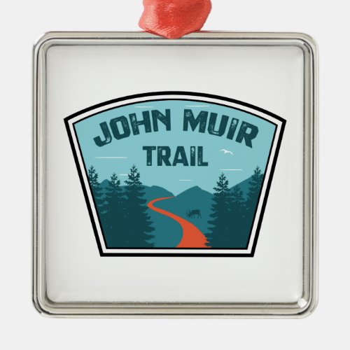 John Muir Trail Metal Ornament