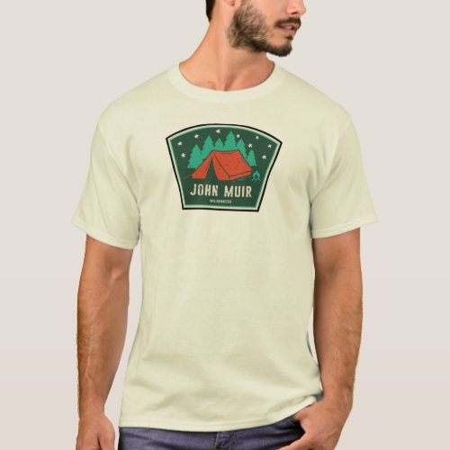 John Muir Wilderness California Camping T_Shirt