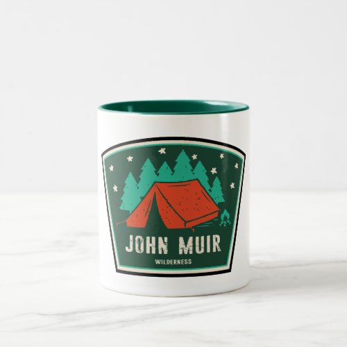 John Muir Wilderness California Camping Two_Tone Coffee Mug