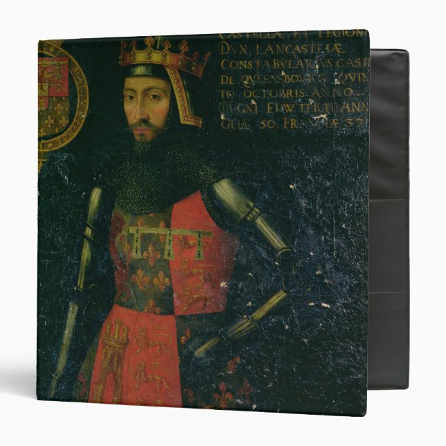 John of Gaunt, Duke of Lancaster 3 Ring Binder (Front/Inside)