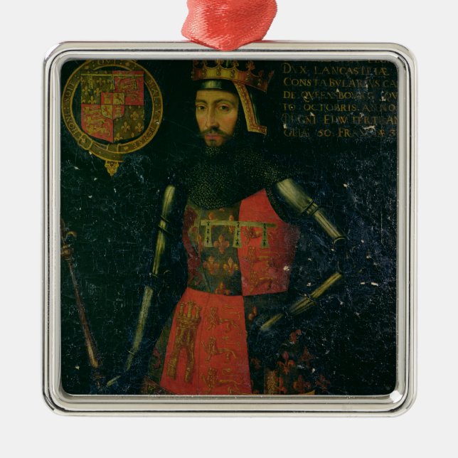 John of Gaunt, Duke of Lancaster Metal Ornament (Front)