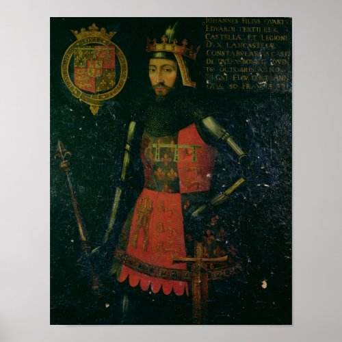 John of Gaunt Duke of Lancaster Poster