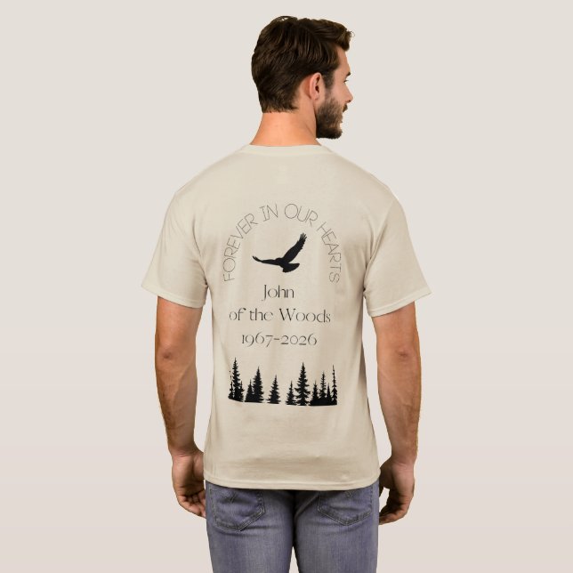 John of the Woods- Front and Back Design T-Shirt (Back Full)