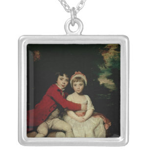 John Parker and his sister Theresa, 1779 Silver Plated Necklace