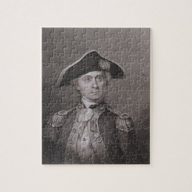 John Paul Jones (1747-92), engraved by James Barto Jigsaw Puzzle (Vertical)