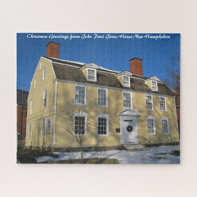 John Paul Jones House. Christmas Greetings Jigsaw Puzzle (Horizontal)