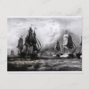 John Paul Jones's 'Ranger' Ship, 1793 Postcard