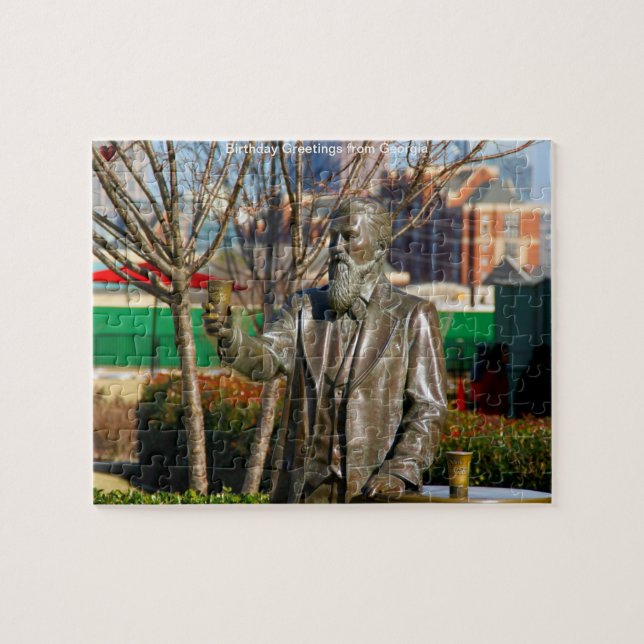 John Pemberton Statue Georgia. Jigsaw Puzzle (Horizontal)