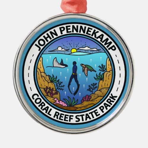 John Pennekamp Coral Reef State Park Travel Art Metal Ornament