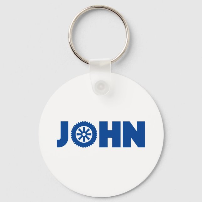 John Petrol Head Keychain (Front)
