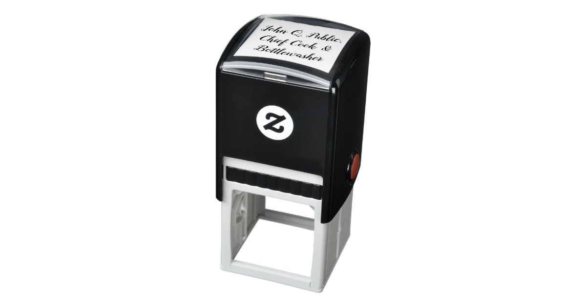 John Q Public Customizable To Any Name Or Text Self Inking Stamp Zazzle Com