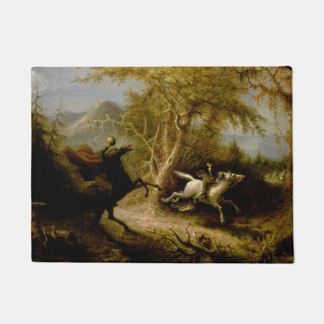 John Quidor Legend of Sleepy Hollow Headless Horse Doormat (Front)