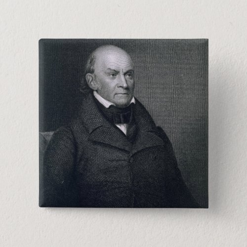 John Quincy Adams engraved by John Wesley Paradis Pinback Button