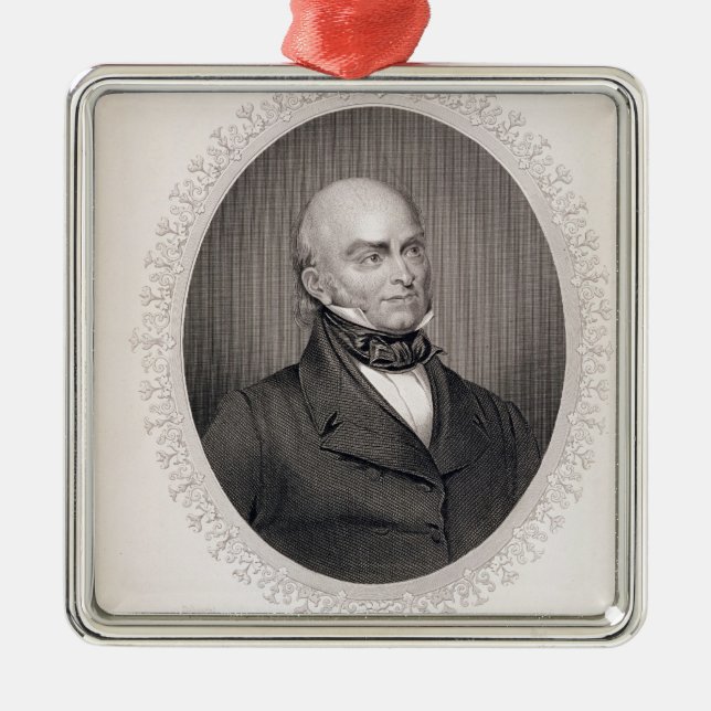 John Quincy Adams Metal Ornament (Front)