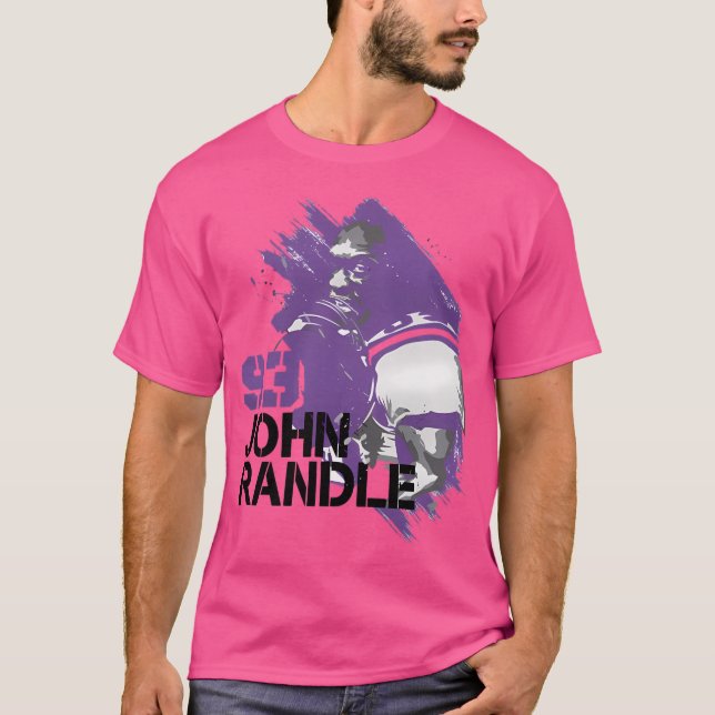 John Randle Minnesota Paint T-Shirt (Front)