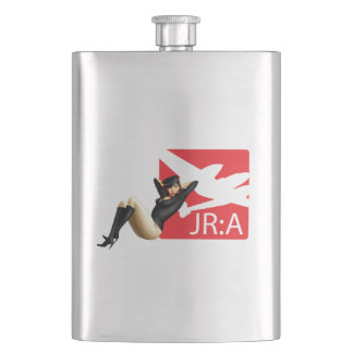 'John Ross: American' Pinup Girl Flask