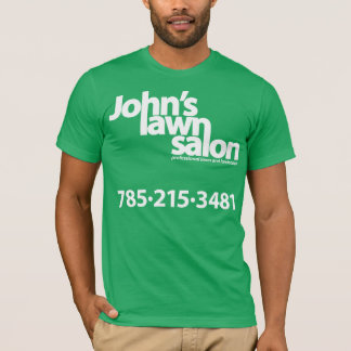 John’s Lawn Salon working shirt. T-Shirt