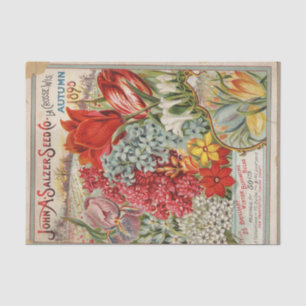 John Salzer Autumn 1895 Vintage Seed Catalog Tissue Paper
