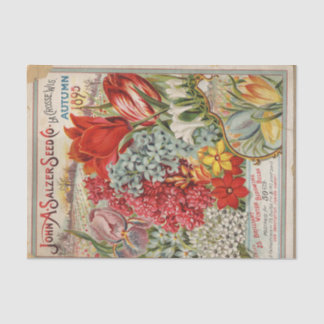 John Salzer Autumn 1895 Vintage Seed Catalog Tissue Paper