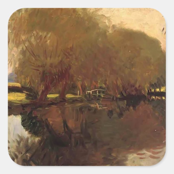 John Sargent  A Backwater at Calcot Near Reading Sticker